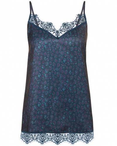 Top Simone Pérèle Satin secrets (Bleu féline)