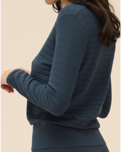 Pull Simone Pérèle Pollen (Bleu pétrole)