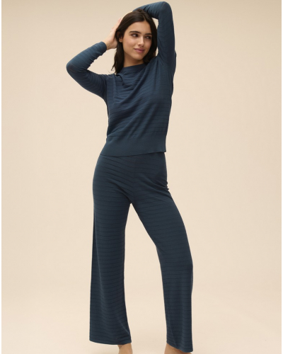 Pull Simone Pérèle Pollen (Bleu pétrole)