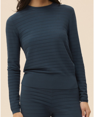 Sweater Simone Pérèle Pollen (Bleu pétrole)