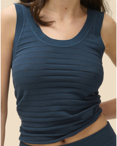 Top Simone Pérèle Pollen (Bleu pétrole)