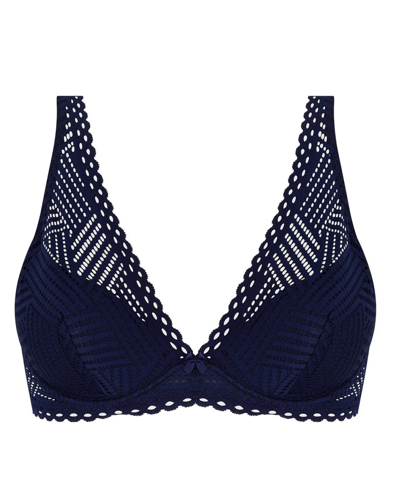 Sujetador plunge de media espuma Antigel Tressage Graphic (Tressage Marine)