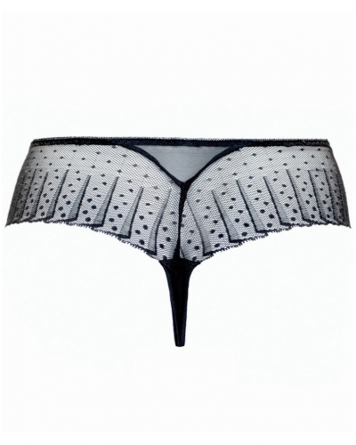Shorty string Empreinte Amour (Noir et Bleu)