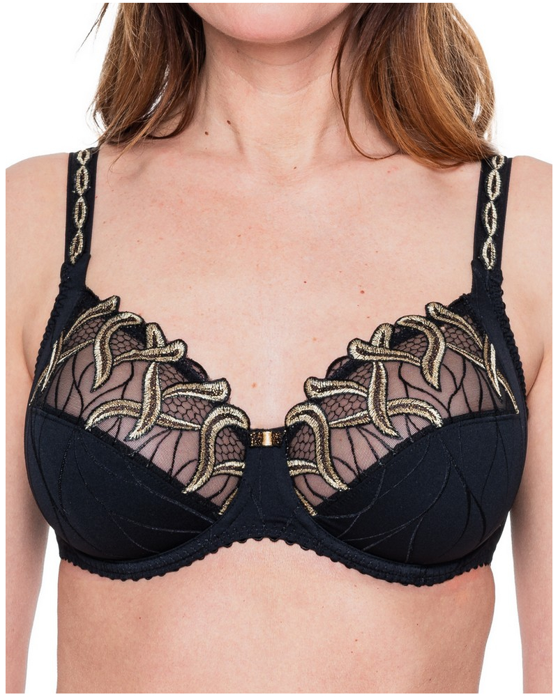 Underwired Bra Louisa Bracq Julia (Noir/Or)