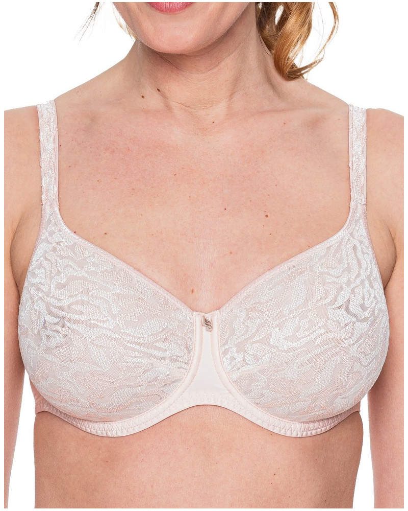 Underwired Molded Bra Louisa Bracq Electric Waves (Nude Rose)