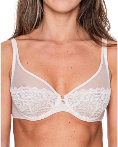 Plunge bra Louisa Bracq Electric Waves (Nude Rose)
