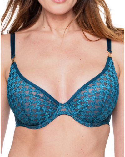 Semi plunge bra Louisa Bracq Tailor (Neon botanica)