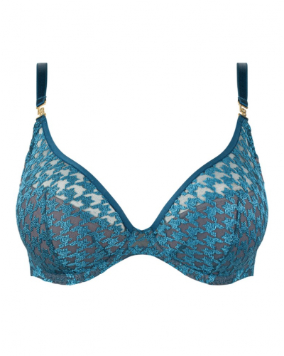 Sujetador semi plunge Louisa Bracq Tailor (Neon botanica)