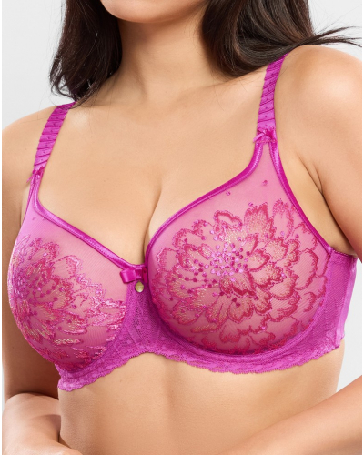 Soutien-gorge armatures édition spéciale Made in France Empreinte Amour (Magenta)