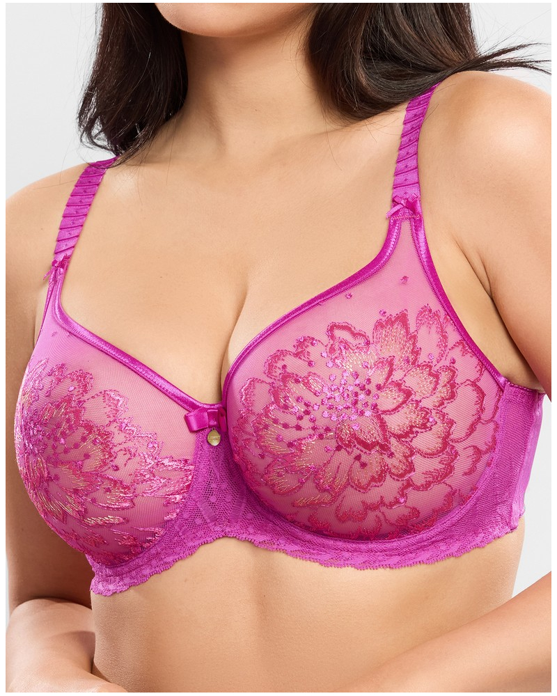 Soutien-gorge armatures édition spéciale Made in France Empreinte Amour (Magenta)