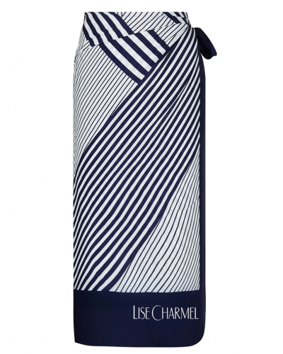 Beach pareo Lise Charmel Rayure en Ligne (Rayure Croisière)