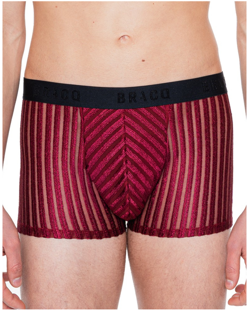 Boxer court Louisa Bracq Homme Amber Line (Vino)