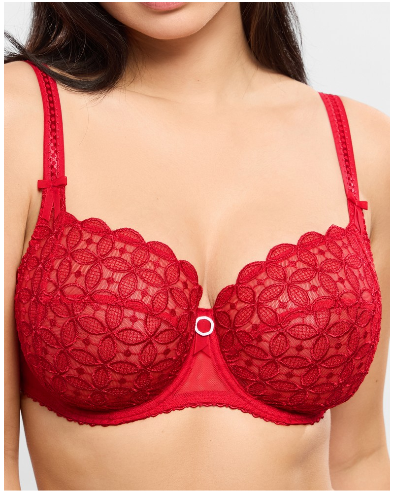 Underwired bra Empreinte Romy (Rouge Impérial)