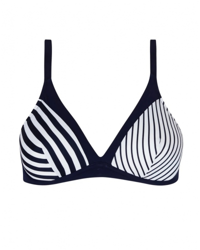 Soutien-gorge de bain triangle bonnets profonds Lise Charmel Rayure en Ligne (Rayure Croisière)