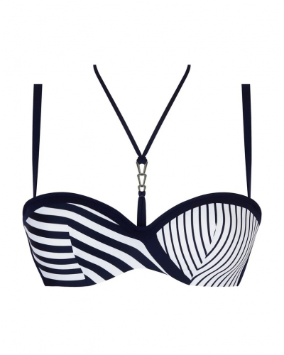 Bath bralette Lise Charmel Rayure en Ligne (Rayure Croisière)