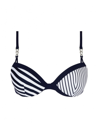 Soutien-gorge de bain coque Lise Charmel Rayure en Ligne (Rayure Croisière)