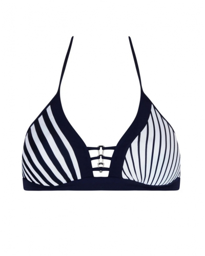 Soutien-gorge triangle de bain Lise Charmel Rayure en Ligne (Rayure Croisière)