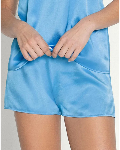 Pantalon corto de seda Lise Charmel Sublime en Dentelle (Azur Sublime)