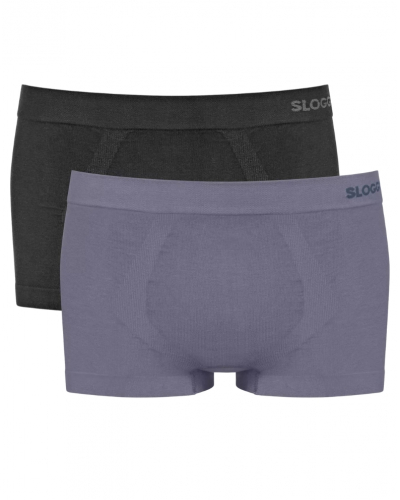 Boxer Sloggi Men Go Smooth (Lot de 2) (Black comb)