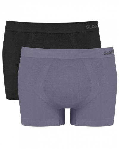 Paquete de 2 Hipster largo Sloggi for Men Go Smooth (Black comb)