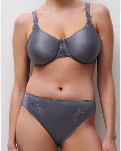 Underwired molded bra Chantelle Hedona (Gris Ardoise)