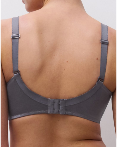 Underwired molded bra Chantelle Hedona (Gris Ardoise)