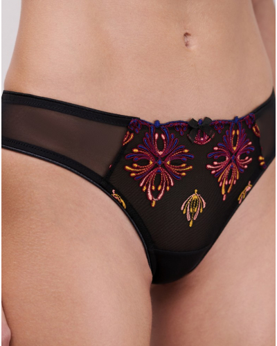 Tanga Chantelle Champs-Elysées (Noir Joyaux)