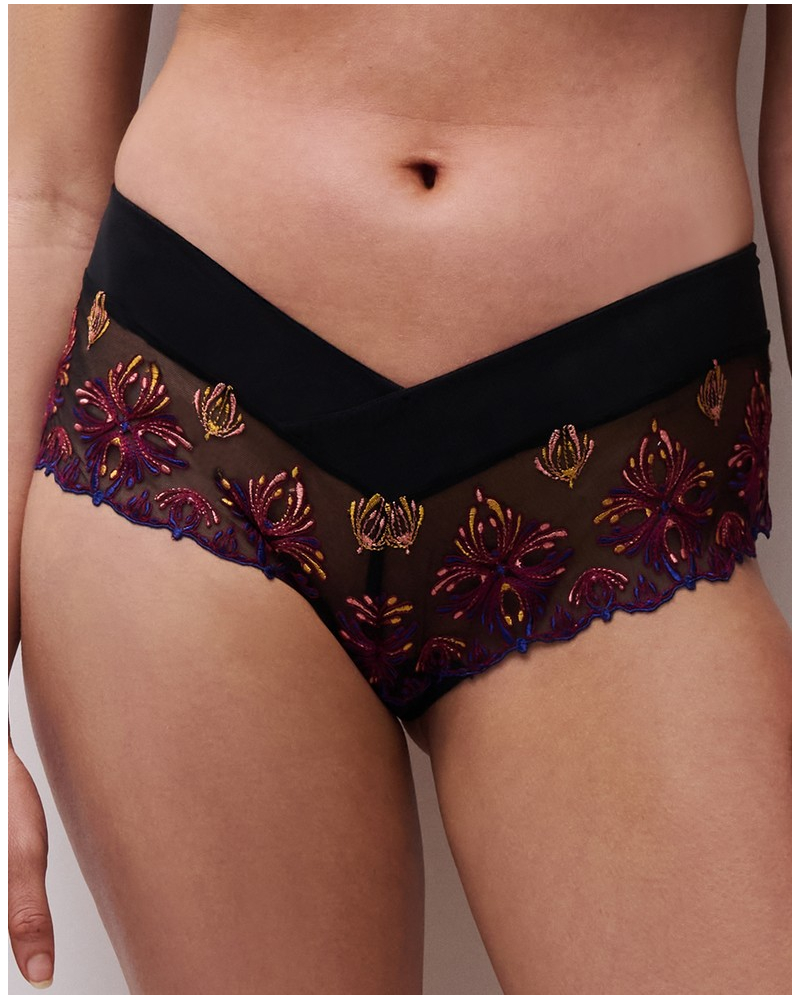 Shorty Chantelle Champs-Elysées (Noir Joyaux)