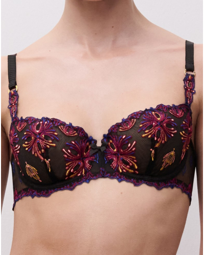 Soutien-gorge corbeille balconnet Chantelle Champs-Elysées (Noir Joyaux)