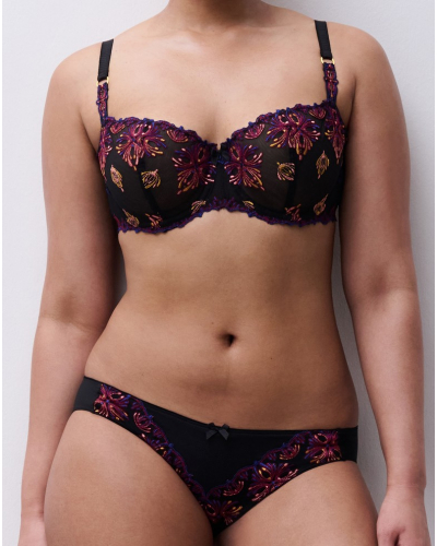 Soutien-gorge corbeille balconnet Chantelle Champs-Elysées (Noir Joyaux)