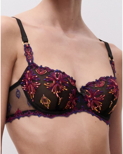 Soutien-gorge corbeille balconnet Chantelle Champs-Elysées (Noir Joyaux)