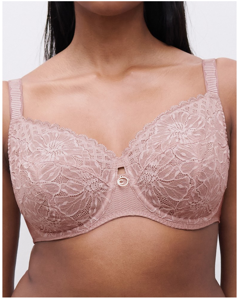 Soutien-gorge Chantelle Orangerie 90G - Bonnet G Armaturé Couleur Peau Rosé