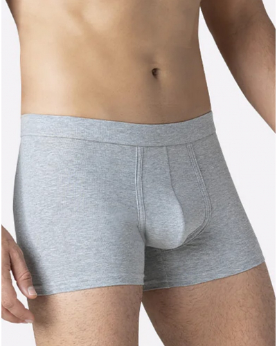 Lot de 2 Boxers en micro coton Eminence Fusion (Noir / Gris Chiné)