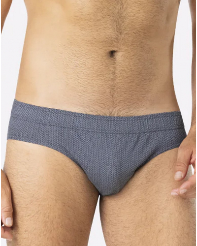 Set of 3 Eminence 100% cotton briefs (Black/Grey/Print)