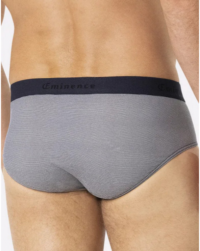 Lote de 2 slips Eminence made in France (Marinière/bleu cobalt)