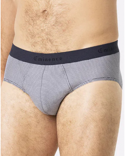 Lote de 2 slips Eminence made in France (Marinière/bleu cobalt)