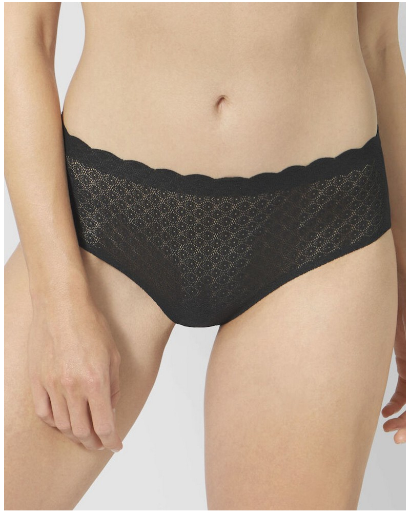 Slip taille haute Sloggi Zero Feel Lace (Noir)