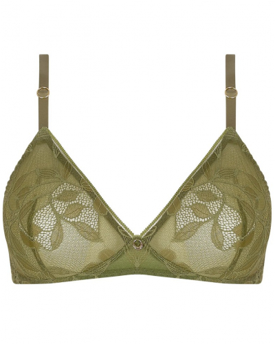 Wireless bra Antigel Dentelle Rebelle (Vert Mousse)