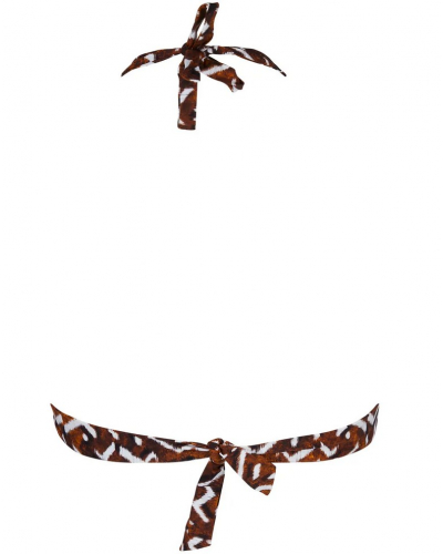 Triangle bath bra with removable foam Antigel La Chamane (Ethno Blanc)