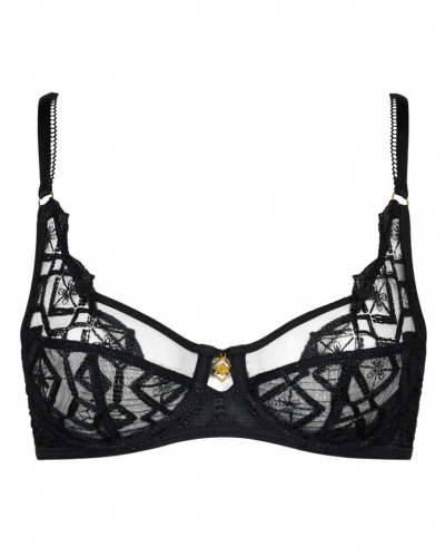 Soutien-gorge emboitant foulard Aubade Sense of Illusion (Noir)