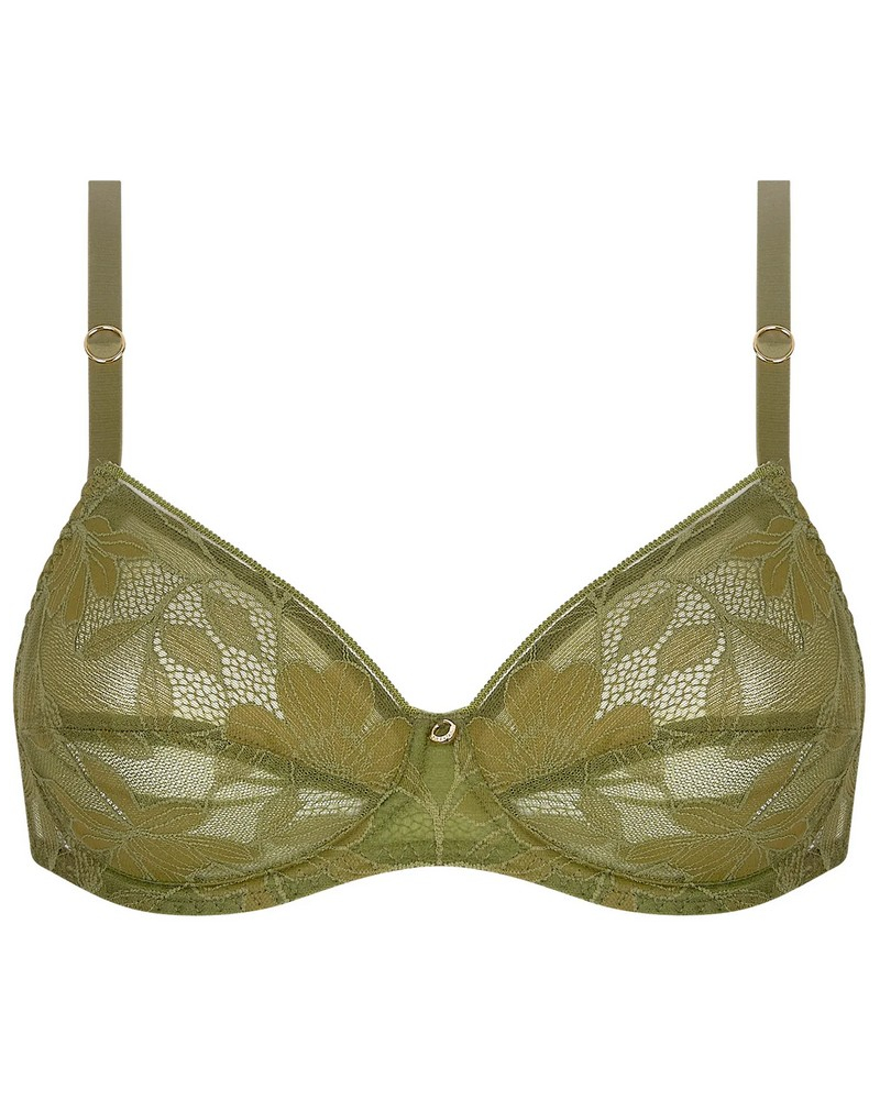 Underwired bra Antigel Dentelle Rebelle (Vert Mousse)