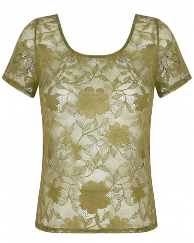 Top Antigel Dentelle Rebelle (Vert Mousse)