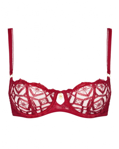 Soutien-gorge corbeille armatures Aubade Sense of Illusion (Red Berry)