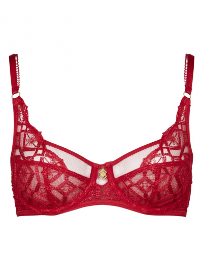 Soutien-gorge emboitant foulard Aubade Sense of Illusion (Red Berry)