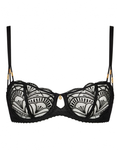 Underwired demi bra Aubade Vibes (Black)