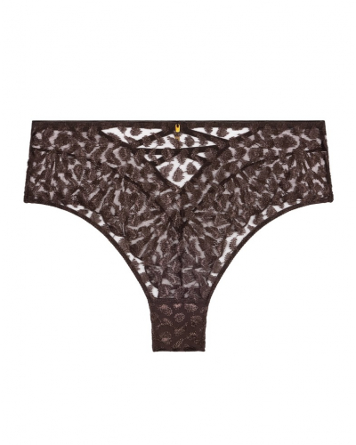 Culotte taille haute Aubade Crazy In Love (Satin Brown)