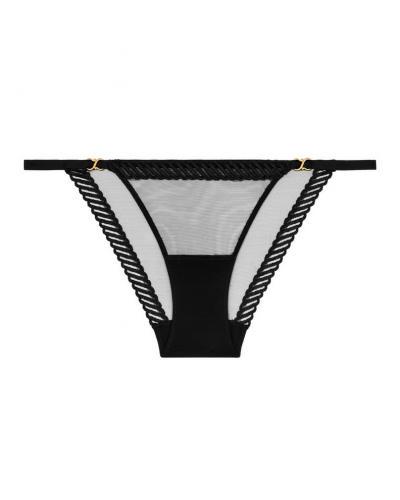 Mini heart briefs Aubade Sheer Emotion (Black)