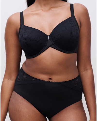 Bragas de cintura alta Chantelle EasyFeel Easy Support (Negro)