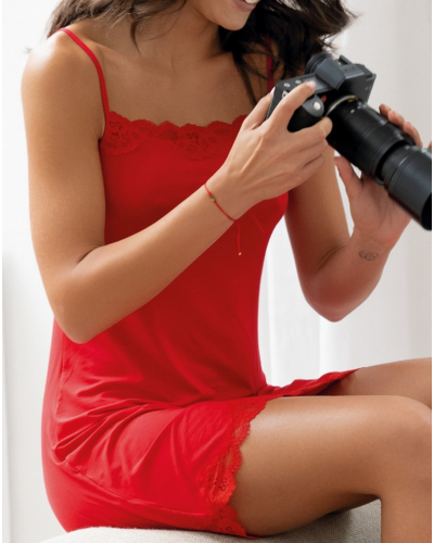 Camisón tirantes finos Antigel Simply Perfect (Rouge Capucine)