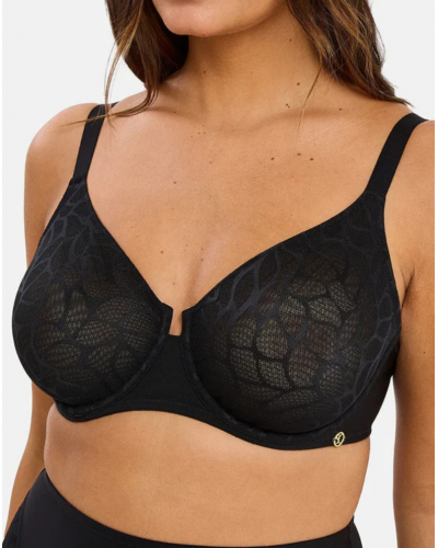 Sujetador moldeado con aros Sans Complexe Perfect Curves (Negro)